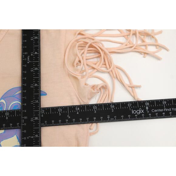 Vintage Beach Bunny Fringe Crop Top Medium - Picture 8 of 9